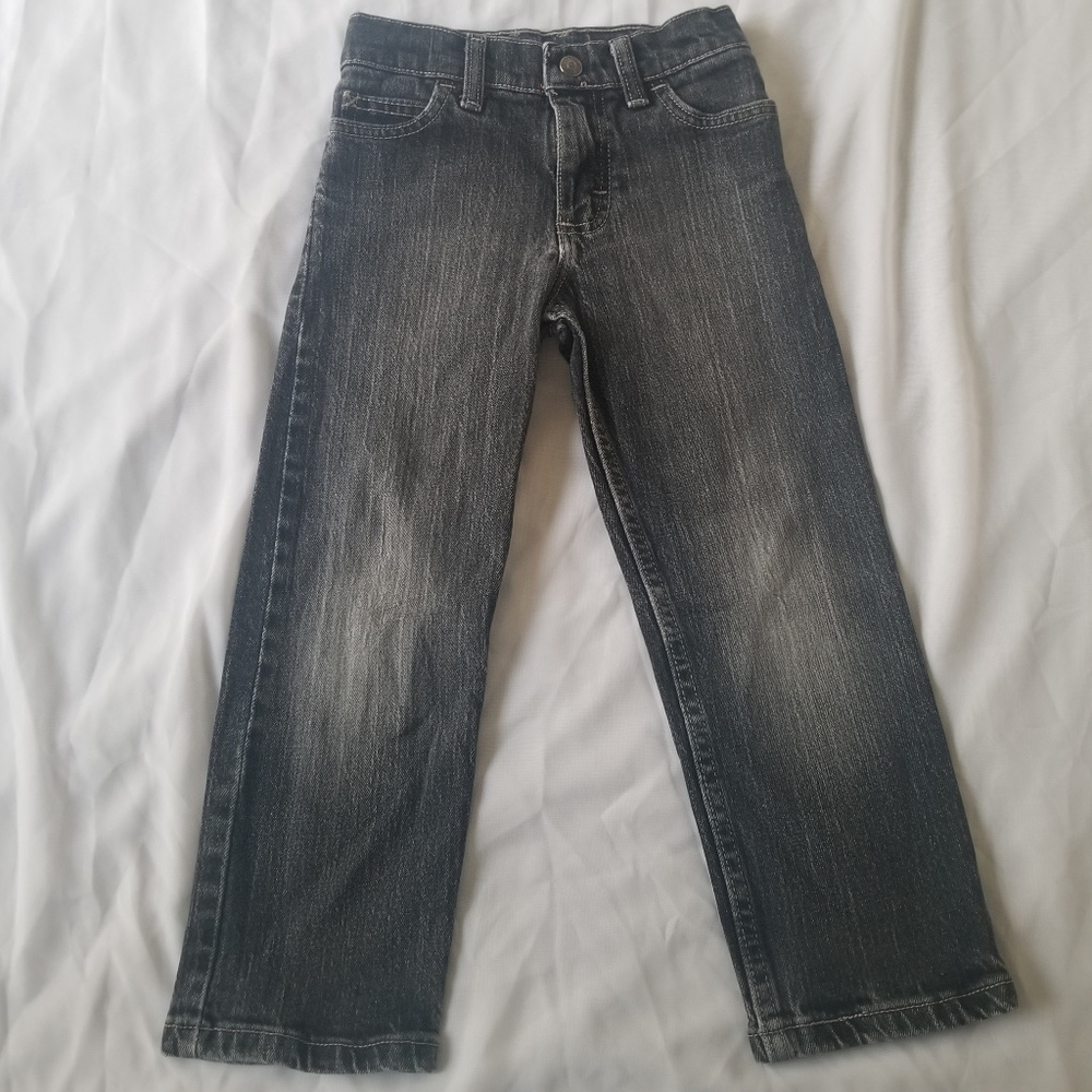 Wrangler Boys Athletic Fit Jeans Slim Size 5 Black